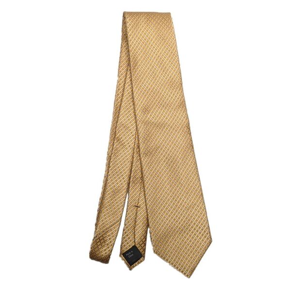 Michael Kors Men's Gold Silk Tie - Picture 1 of 4